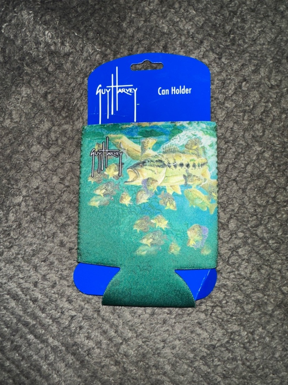 NEW Guy Harvey LargeMouth Bass Can Holder